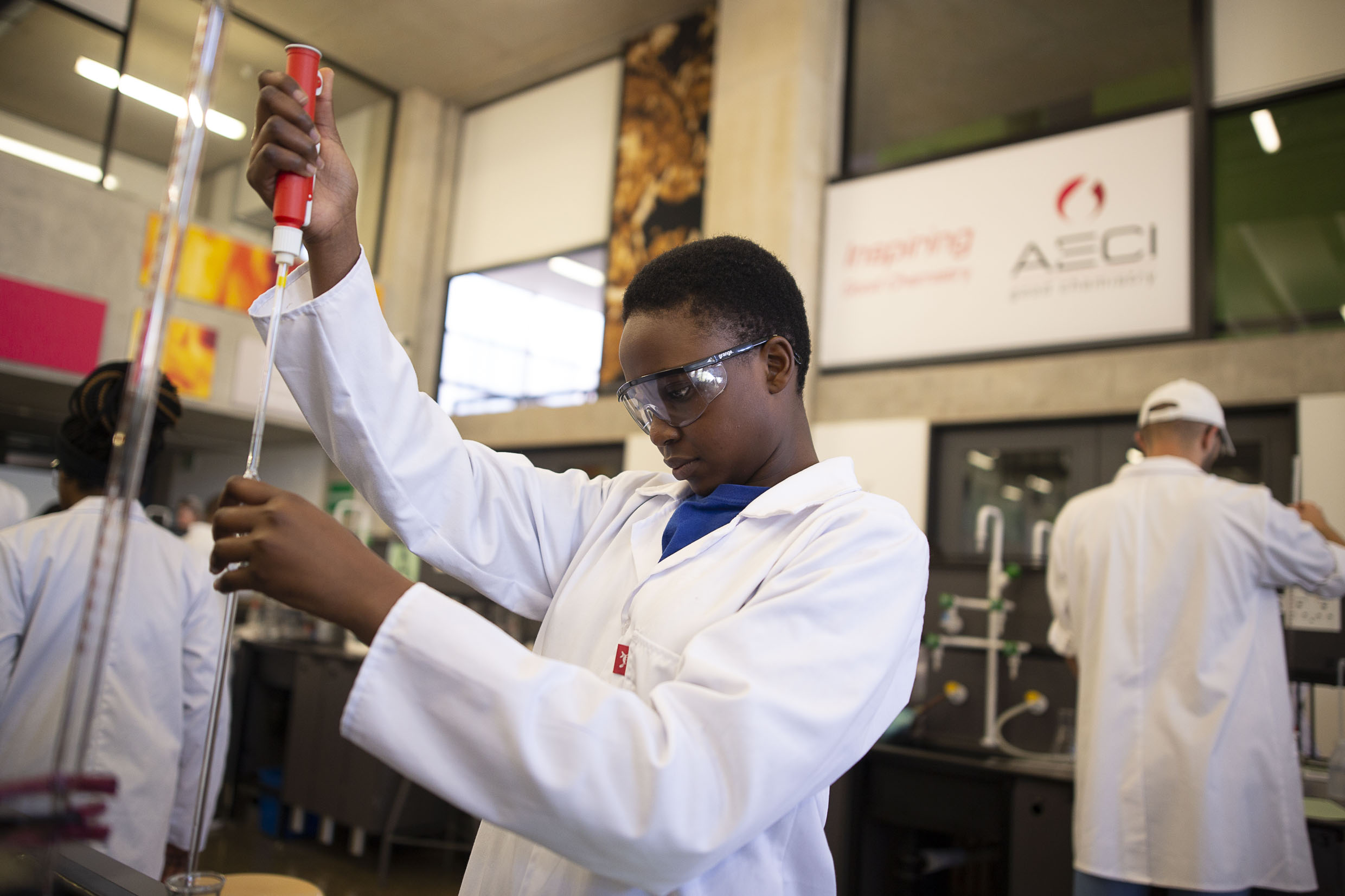 Someone working in Chemistry laboratory